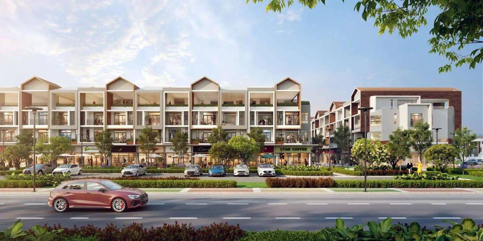 Hình ảnh phối cảnh nhà phố thương mại Artisan Park - Giai đoạn 1