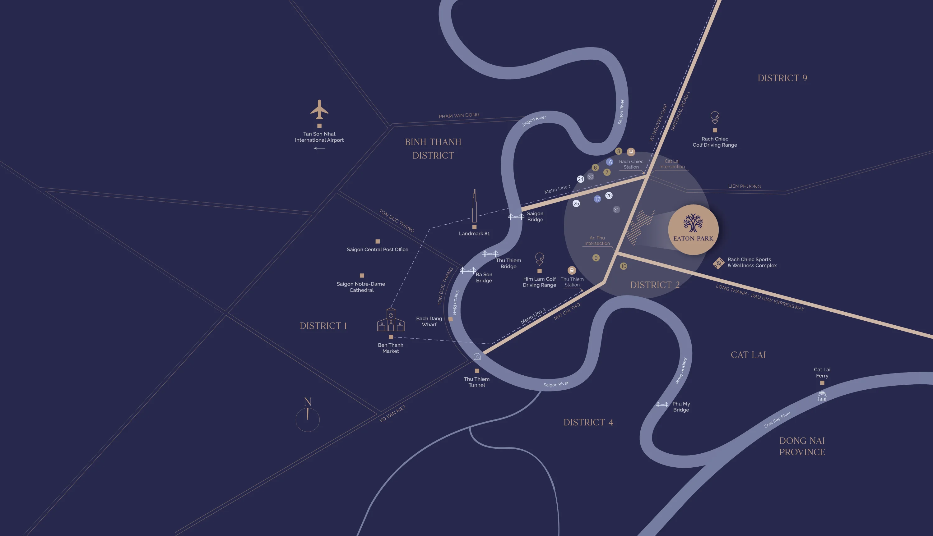 Vị trí dự án Eaton Park