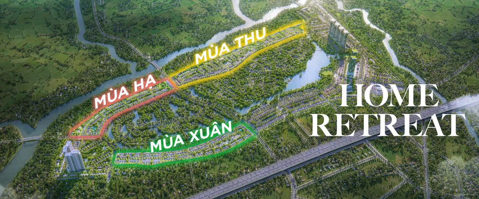 Mặt bằng phân khu dự án Eco Retreat
