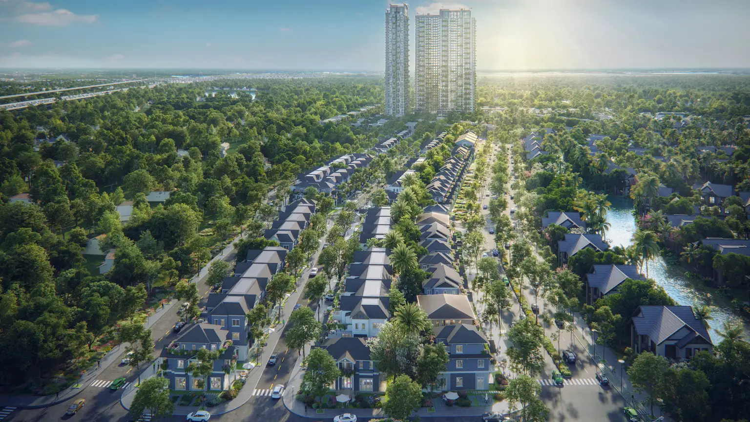 Hình ảnh phối cảnh khu đô thị sinh thái Eco Retreat phân khu mùa Xuân - Phối cảnh