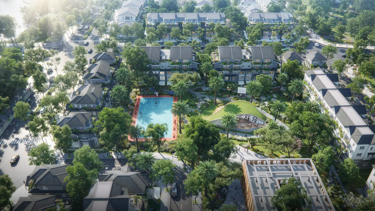 Hình ảnh phối cảnh khu đô thị sinh thái Eco Retreat phân khu mùa Xuân - Phối cảnh