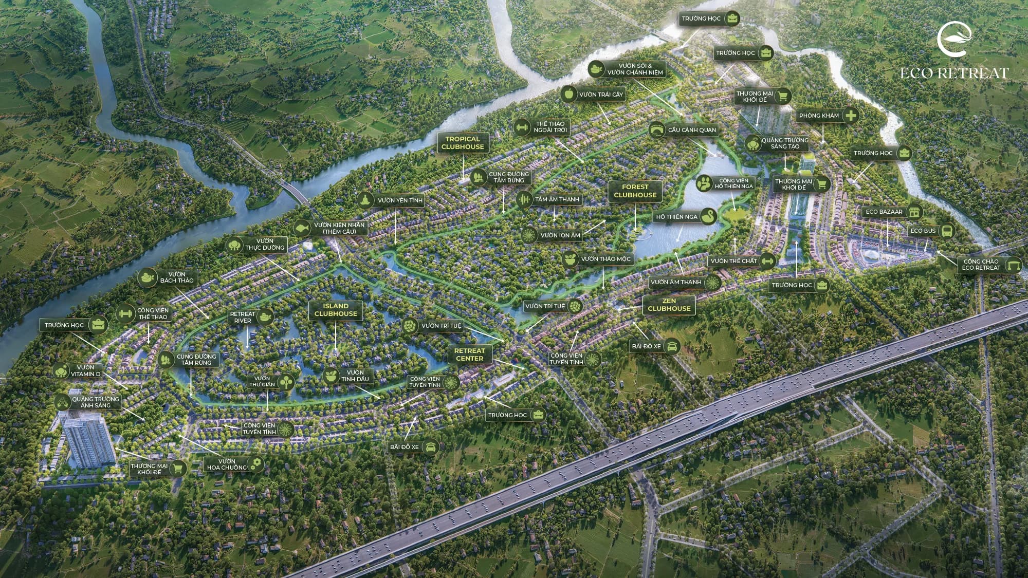 Tiện ích dự án Eco Retreat