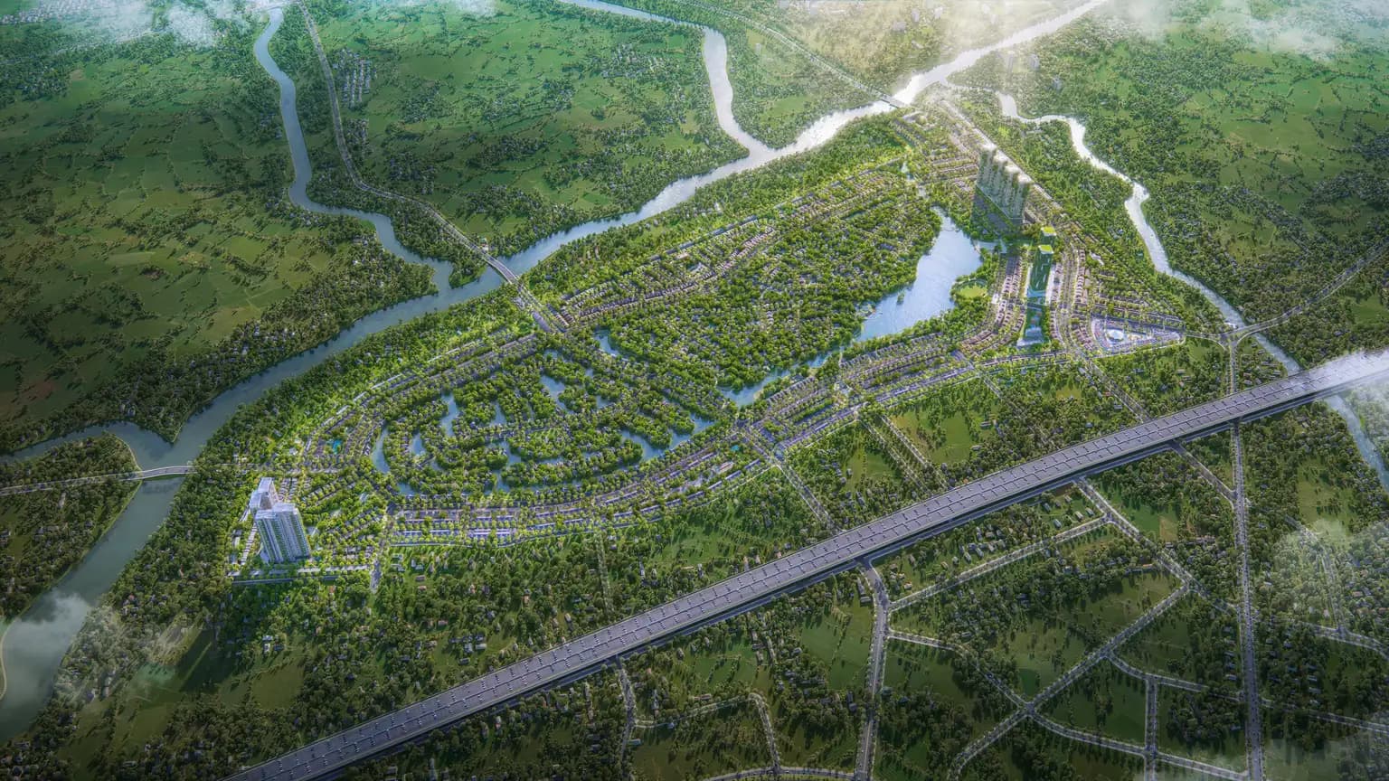 Hình ảnh phối cảnh khu đô thị sinh thái Eco Retreat - Giai đoạn 1