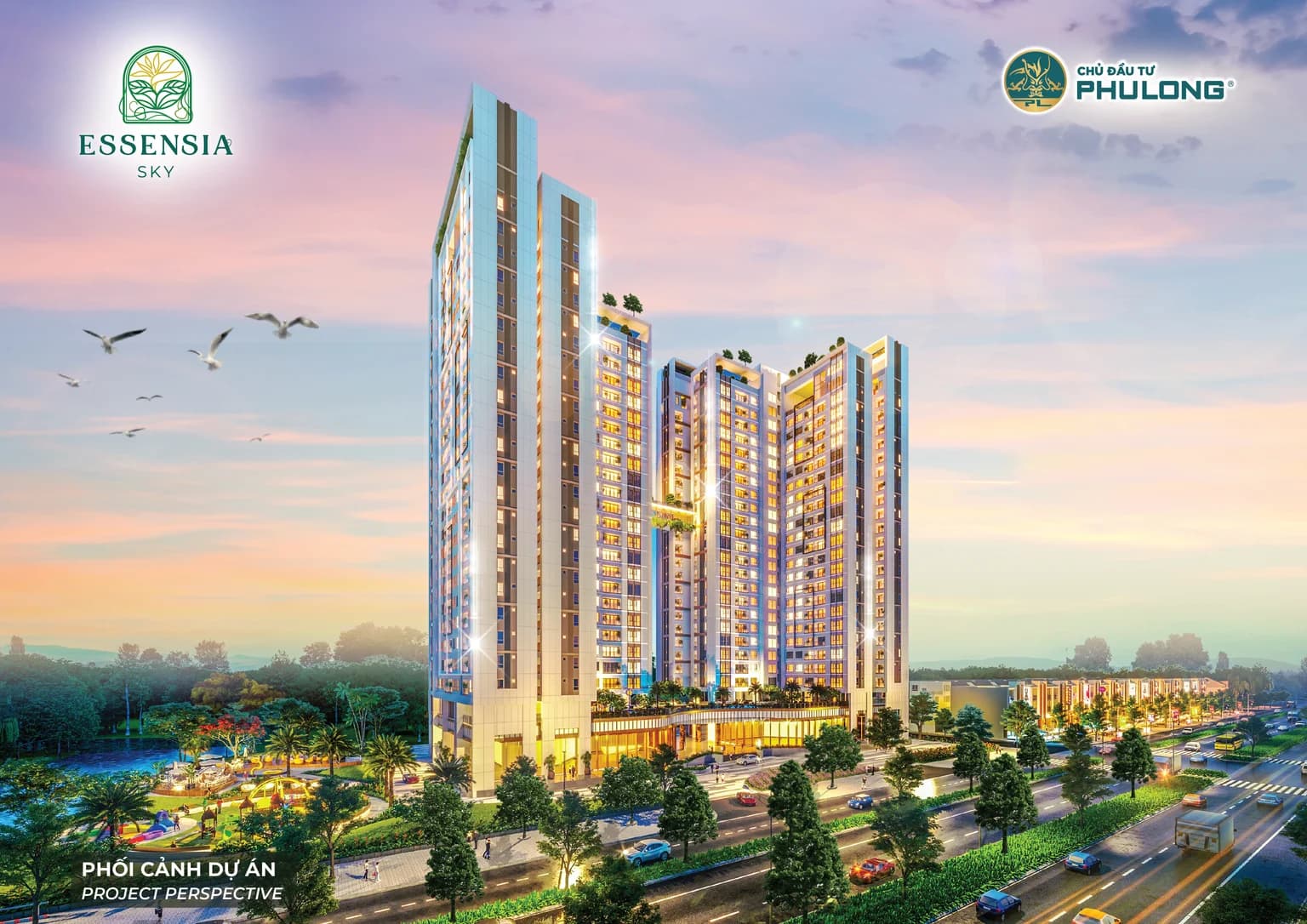 Hình ảnh phối cảnh dự án Essensia Sky Phú Long