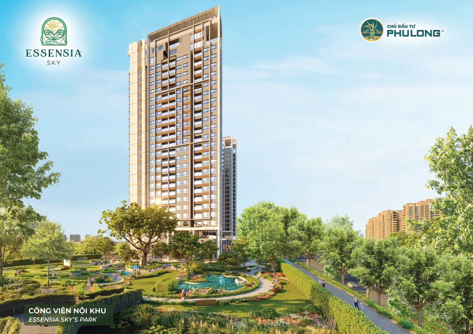 Hình ảnh phối cảnh dự án Essensia Sky Phú Long