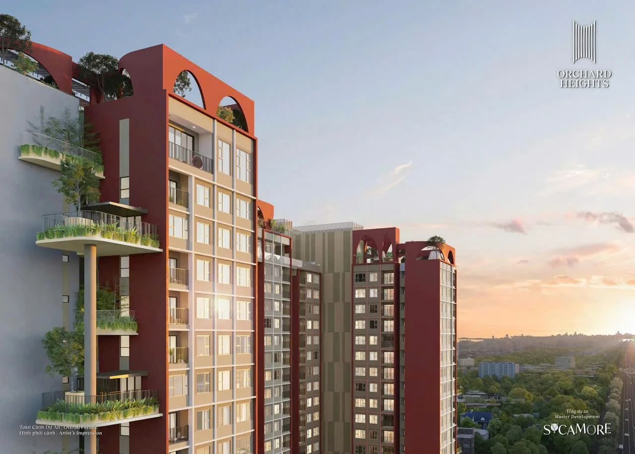 Hình ảnh phối cảnh phân khu Orchard Heights của dự án Sycamore Bình Dương - Ảnh 15