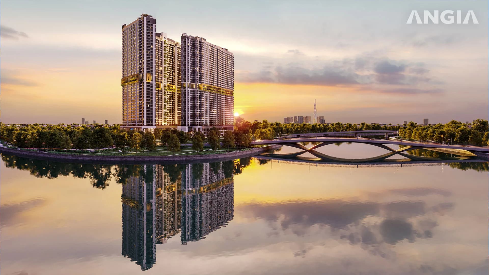 Hình ảnh phối cảnh dự án căn hộ cao cấp The Gió Riverside Bình Dương - Ảnh 01