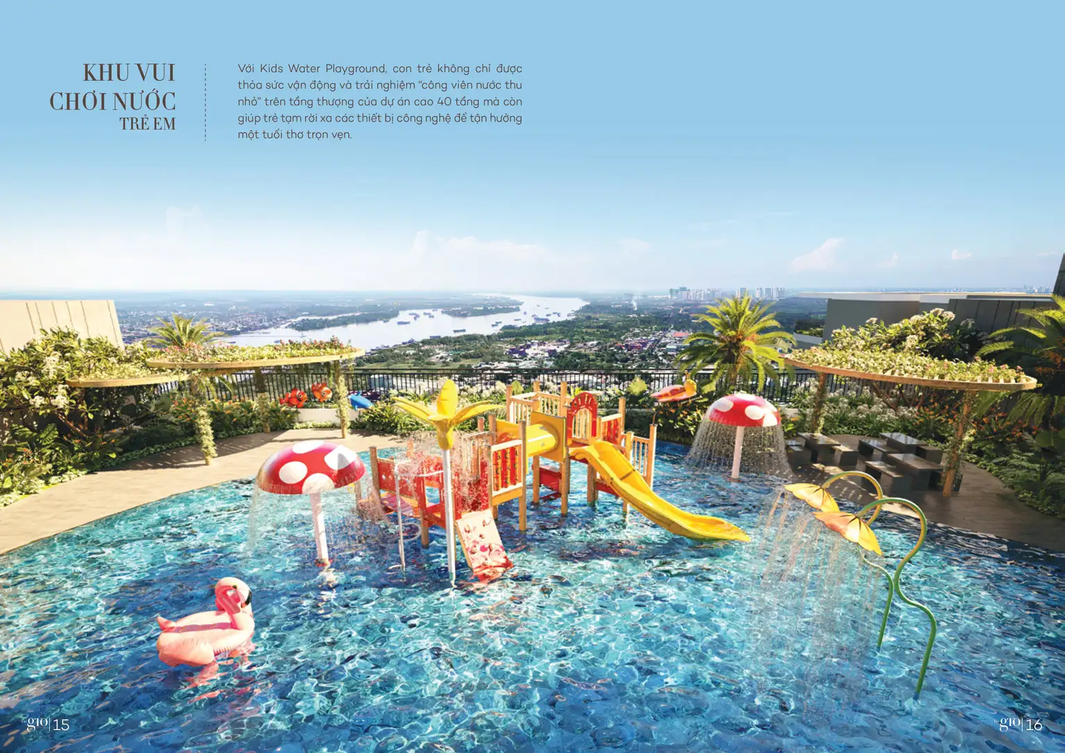 Tiện ích dự án The Gió Riverside - Khu vui chơi nước trẻ em