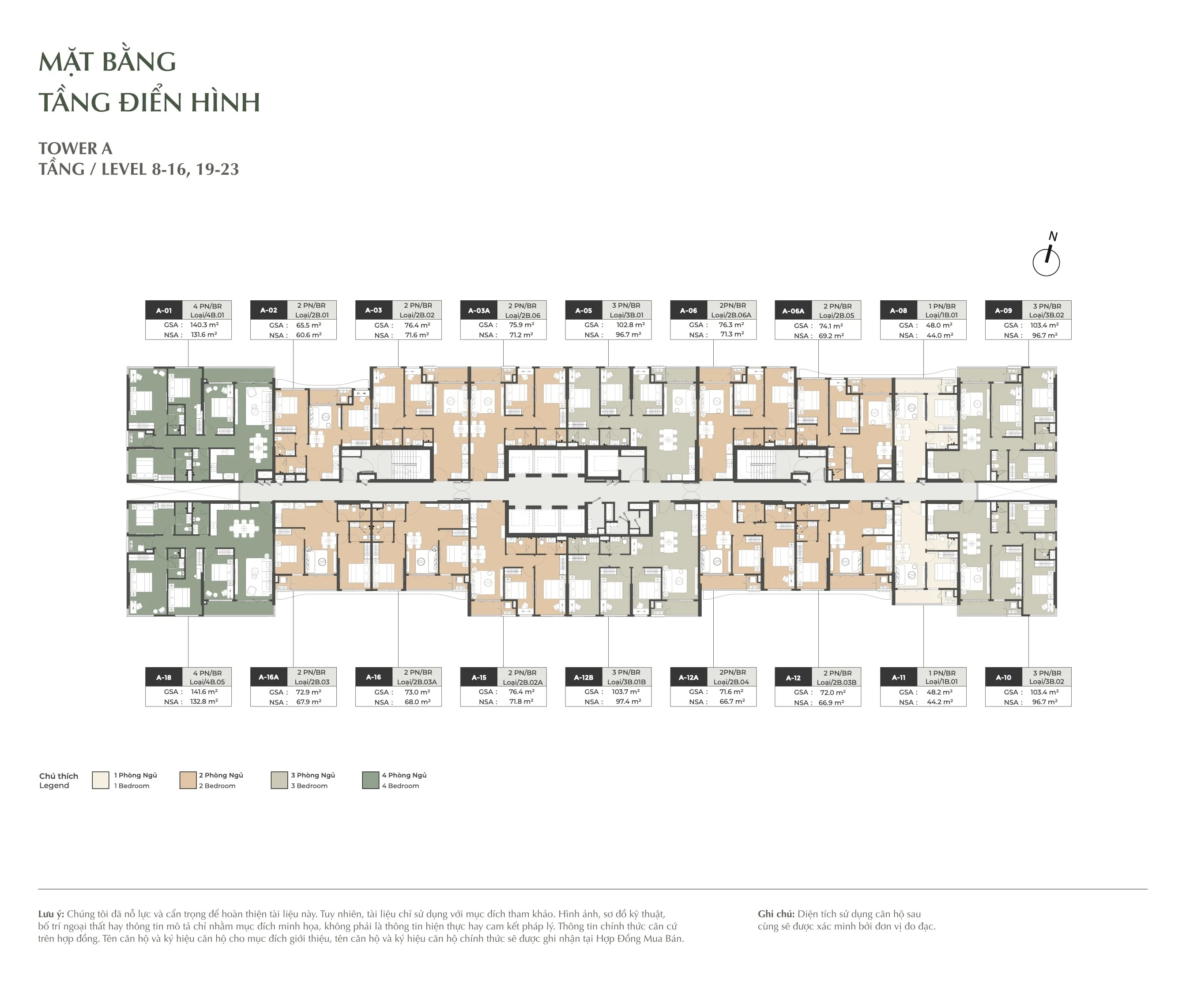 Mặt bằng Lumiere Midtown Tháp A