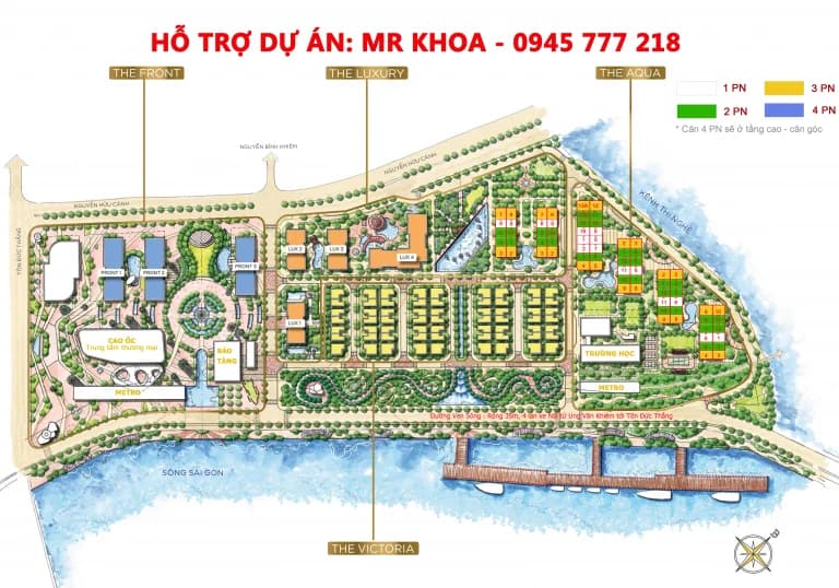 Mặt bằng tổng thể Vinhomes Golden River