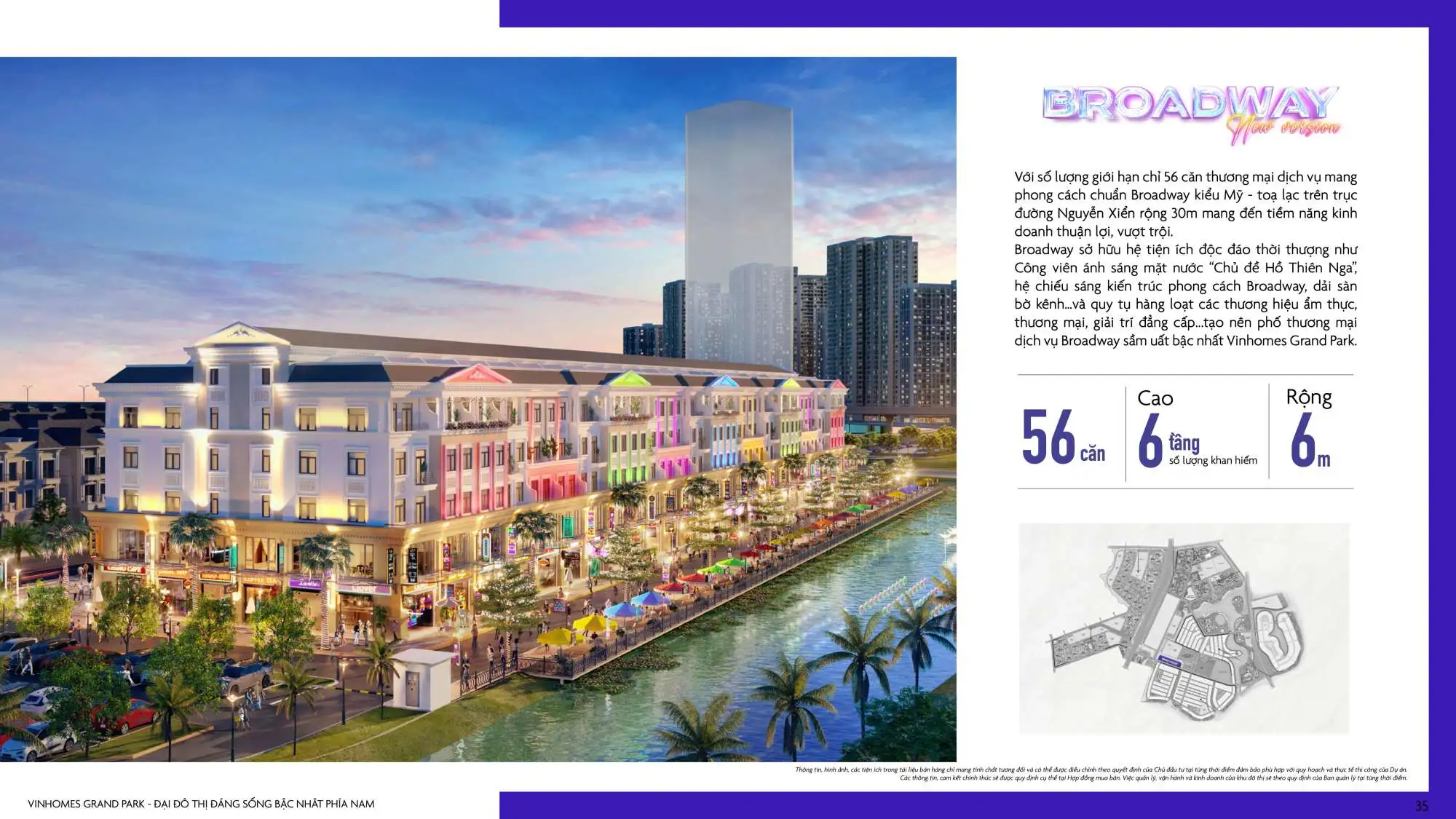 Phân khu Broadway dự án Vinhomes Grand Park