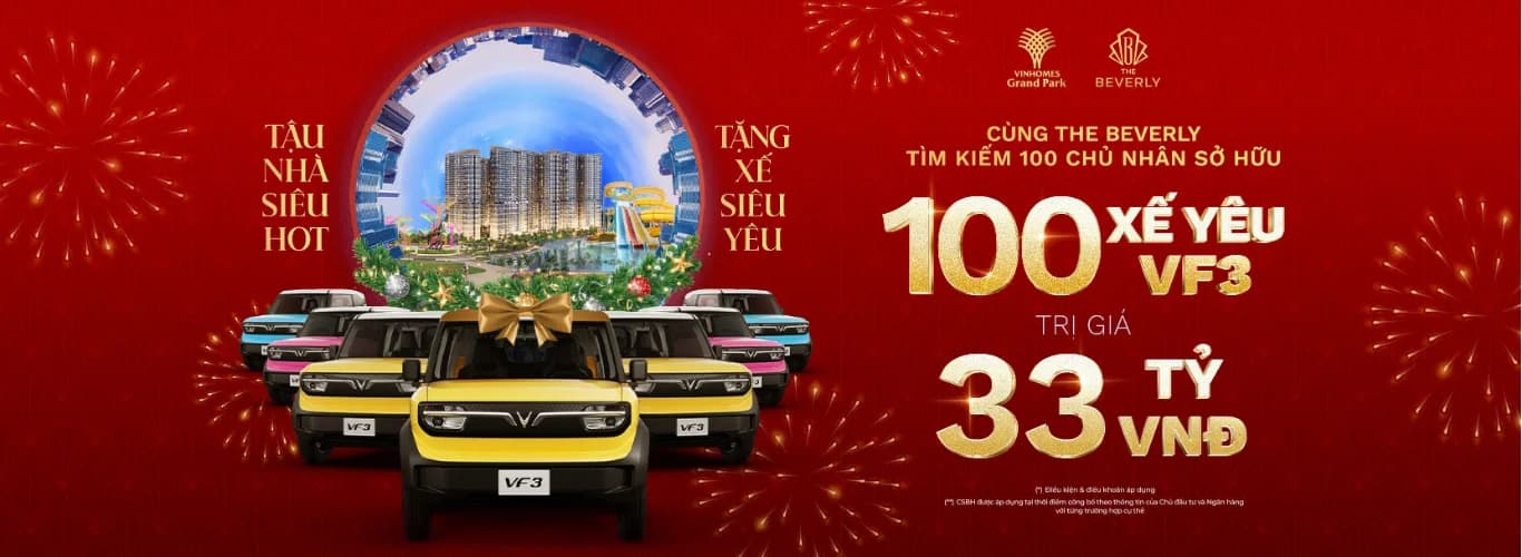 Vinhomes Grand Park - Tìm kiếm 100 chủ nhân sở hữu xe VF3